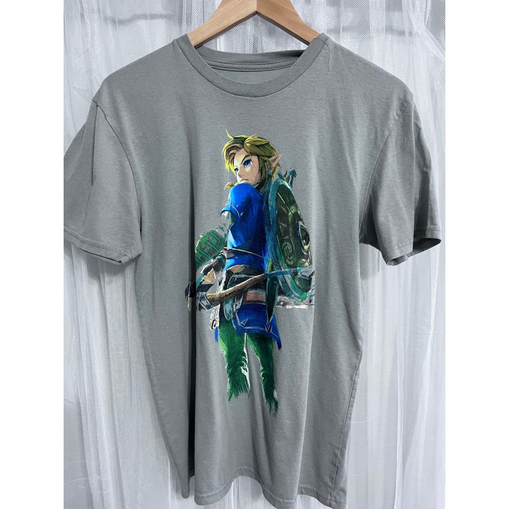 The Legend of Zelda Breath of the Wild Link Graphic T Shirt Mens Size M